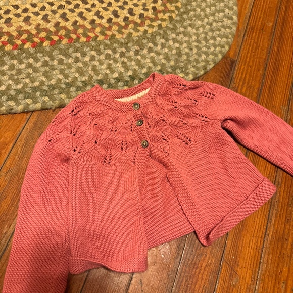 Baby boden Other - Baby Boden sweater cardigan size 6-12 months eyelet knitwear